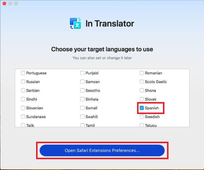 traductor paginas web safari